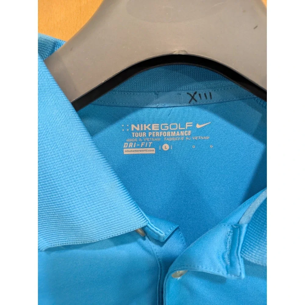 Nike Golf Tour Performance Dri-Fit Men's‎ Large Short Sleeve Polo Shirt